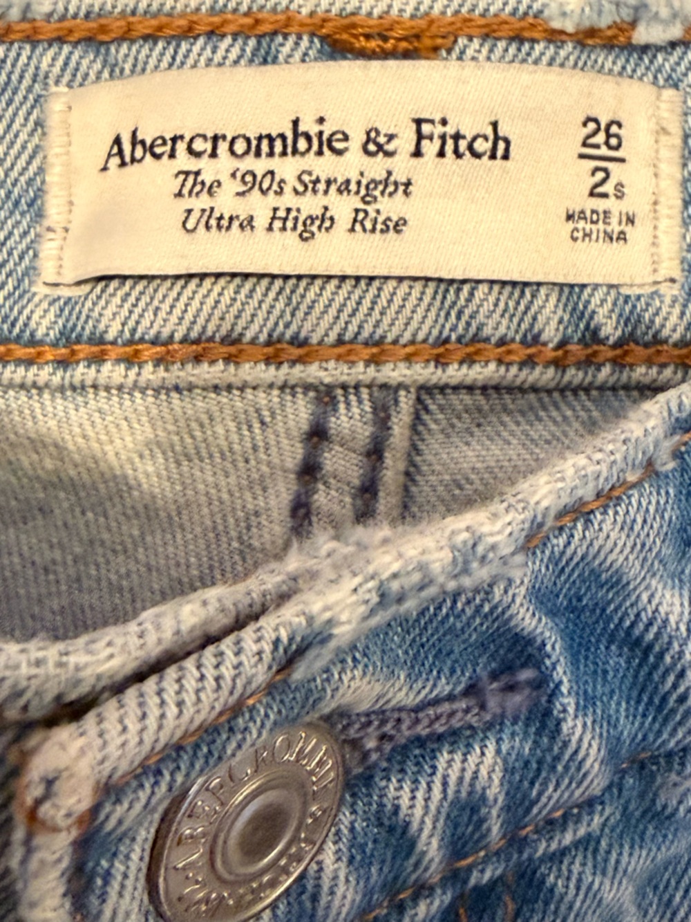 Abercrombie & Fitch Light Blue Straight Leg Jeans
